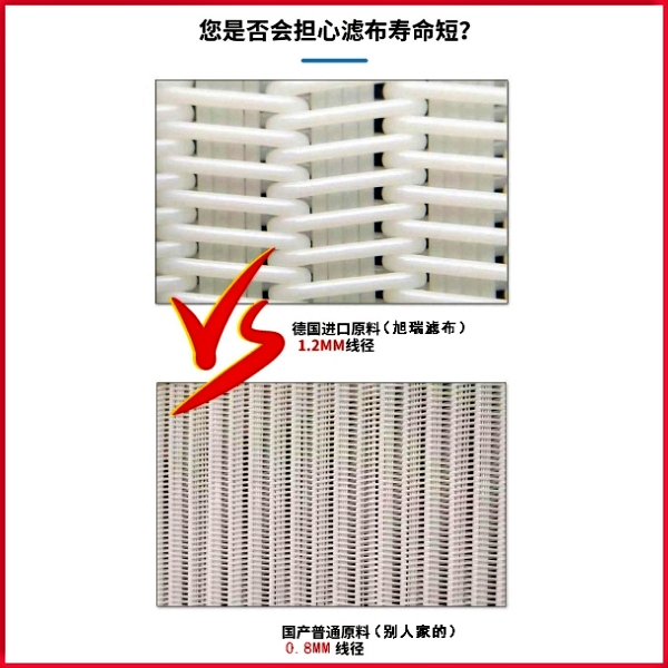 壓濾機(jī)濾布對比